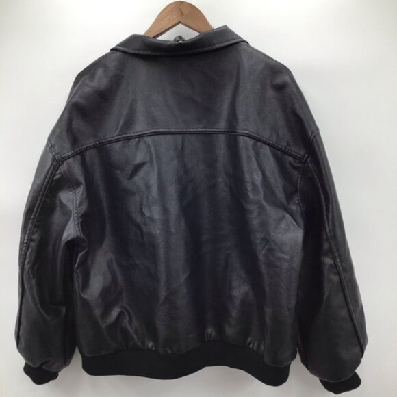 Princess Polly Black Goldsmith Faux LeatherBomber Jacket - Picture 2 of 10